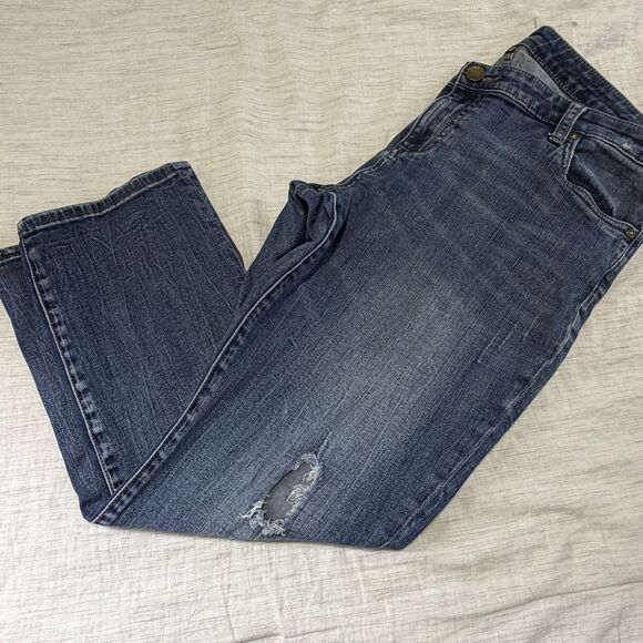 Kut From The Kloth Jeans Women 16P Petite Catherine Boyfriend Mid Rise Stretch - Picture 15 of 15
